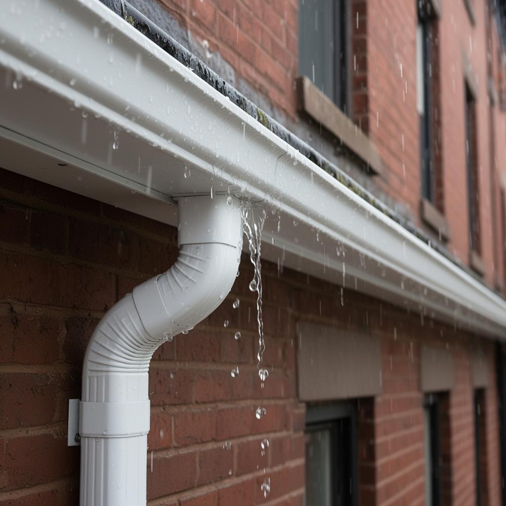after gutter replacement with leaf guards in Queens — IronSky Roofing